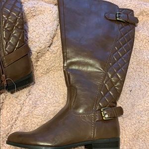 Brown riding boots! New! Size 8.5 wide calf